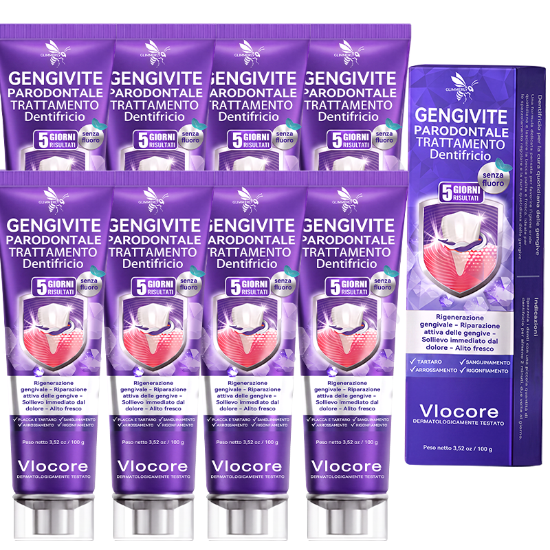意大利 GLIMMERLY® VioCore: dentifricio al veleno d'ape per il trattamento della gengivite e della parodontite