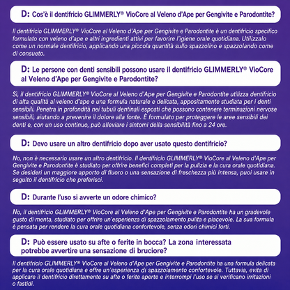 🔑💴GLIMMERLY® VioCore: dentifricio al veleno d'ape per il trattamento della gengivite e della parodontite