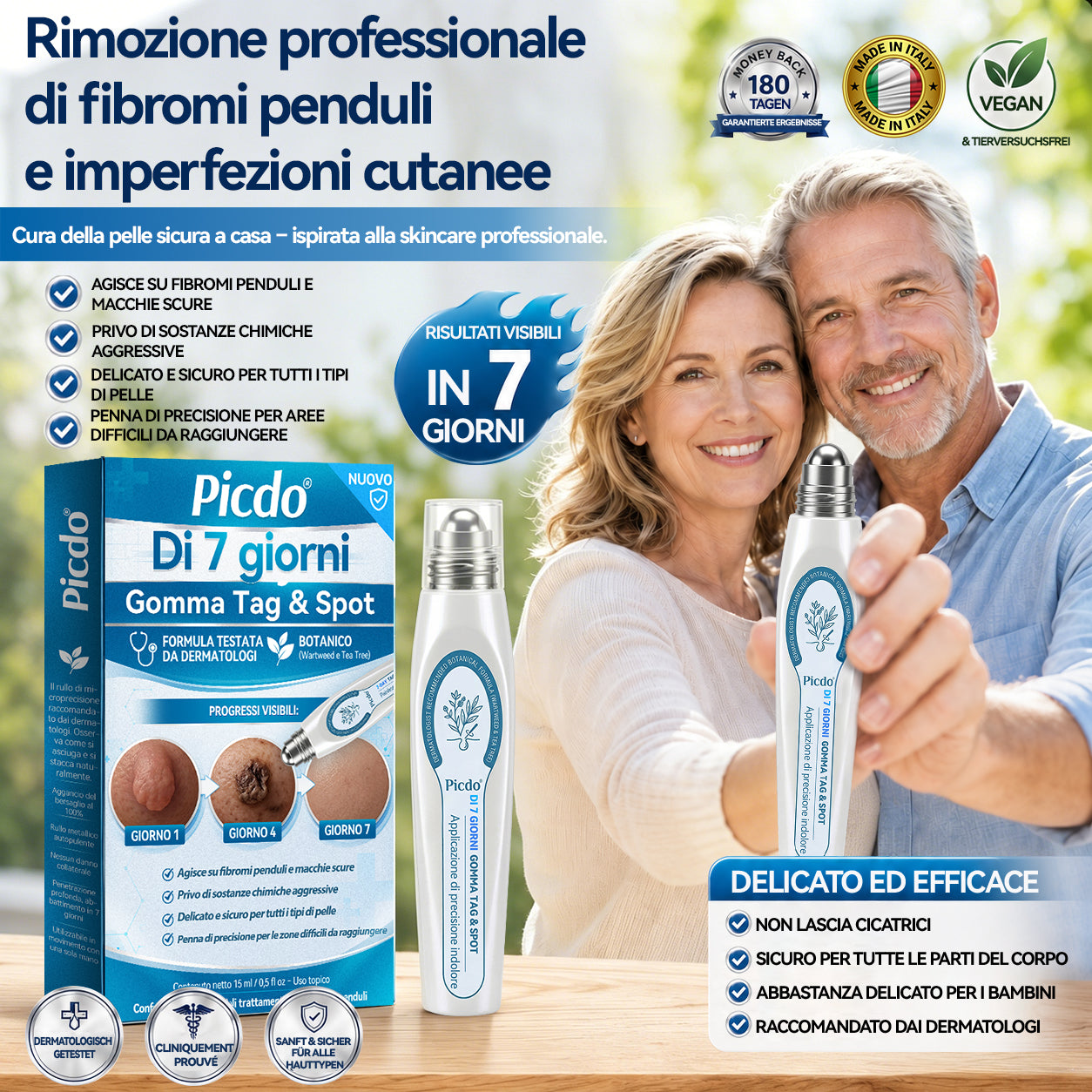 𝐏i𝐜𝐝o® 𝐃𝐢 𝟕 𝐠𝐢𝐨𝐫𝐧𝐢 𝐆𝐨𝐦𝐦𝐚 𝐓𝐚𝐠 & 𝐒𝐩𝐨𝐭(Roll-on Zero Dolore, Zero Cicatrici)💪