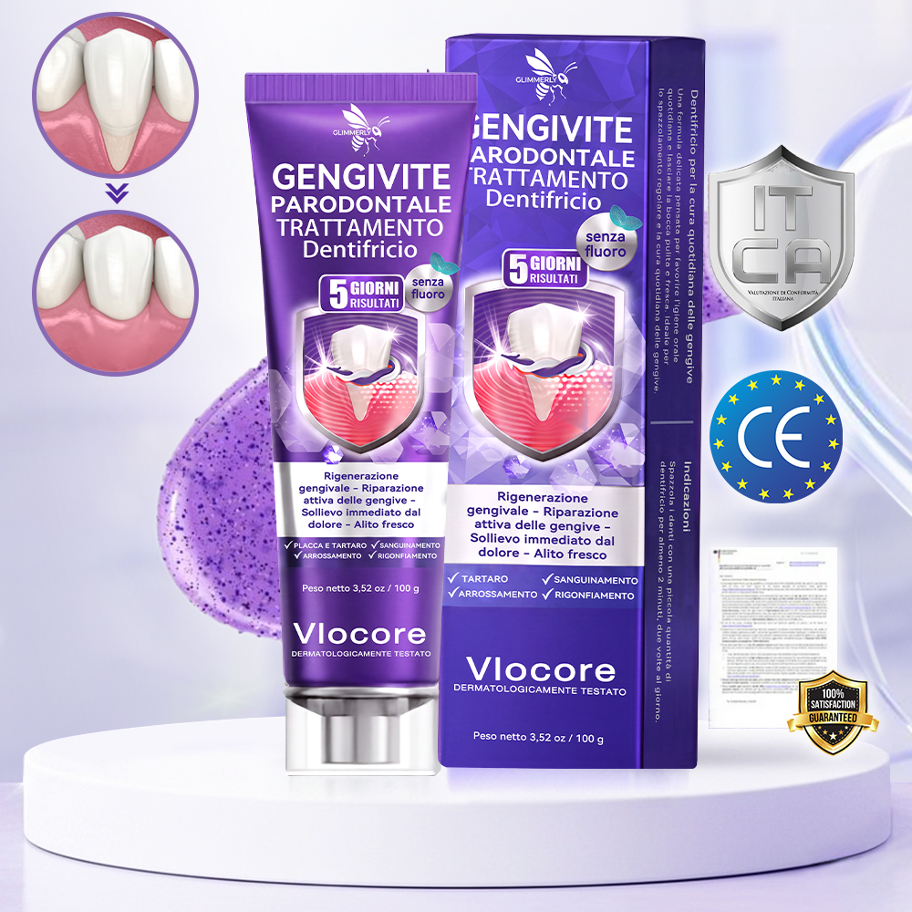 🔑💴GLIMMERLY® VioCore: dentifricio al veleno d'ape per il trattamento della gengivite e della parodontite