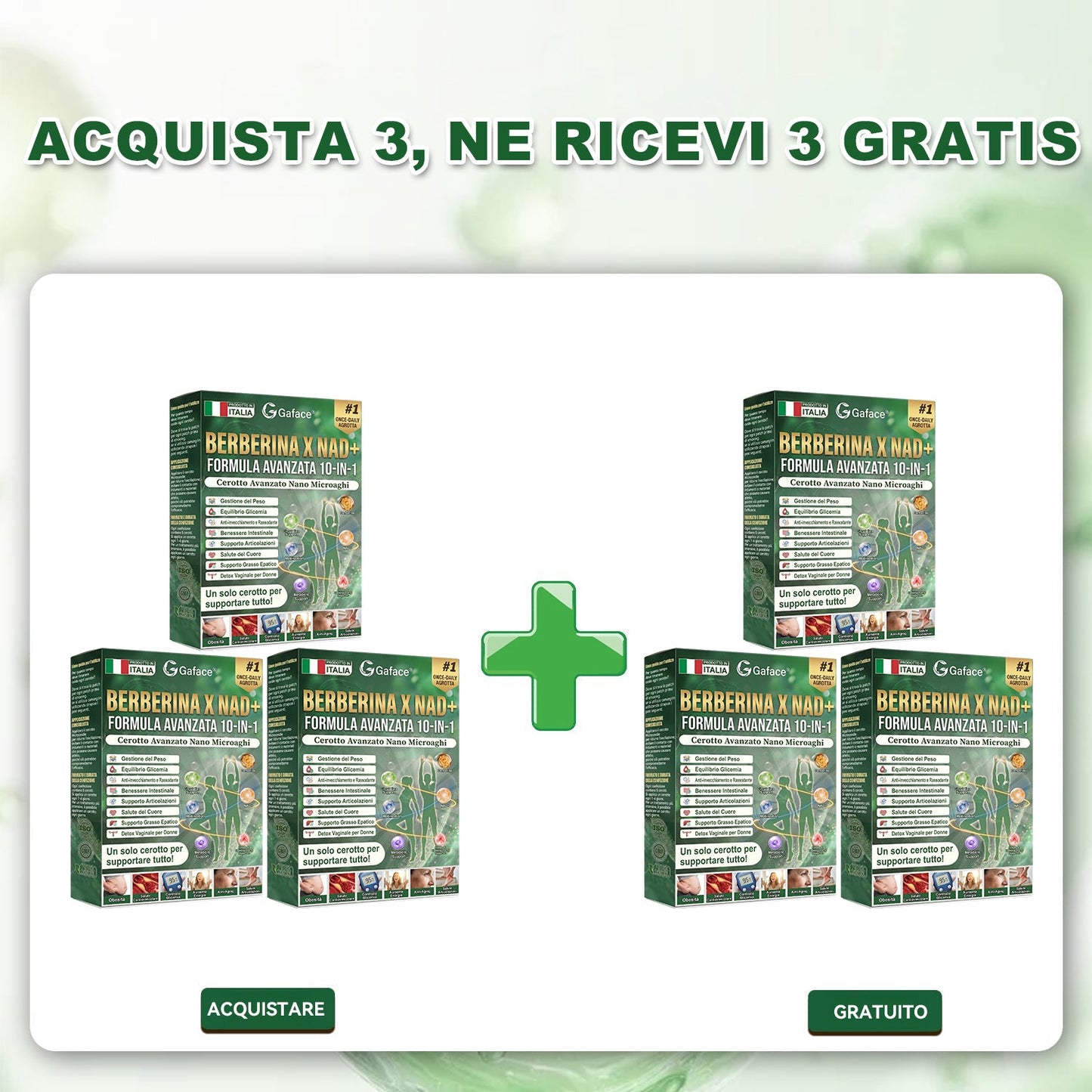 𝐍𝐞𝐠𝐨𝐳𝐢𝐨 𝐮𝐟𝐟𝐢𝐜𝐢𝐚𝐥𝐞 𝐢𝐭𝐚𝐥𝐢𝐚𝐧𝐨 | 🧑‍⚕️🩺 𝐆𝐚𝐟𝐚𝐜𝐞® 𝐁𝐄𝐑𝐁𝐄𝐑𝐈𝐍𝐀 𝐗 𝐍𝐀𝐃+𝐅𝐎𝐑𝐌𝐔𝐋𝐀 𝐀𝐕𝐀𝐍𝐙𝐀𝐓𝐀 𝟏𝟎-𝐈𝐍-𝟏 𝐂𝐞𝐫𝐨𝐭𝐭𝐨 𝐀𝐯𝐚𝐧𝐳𝐚𝐭𝐨 𝐍𝐚𝐧𝐨 𝐌𝐢𝐜𝐫𝐨𝐚𝐠𝐡𝐢 — 𝐔𝐧𝐚 𝐕𝐨𝐥𝐭𝐚 𝐀𝐥 𝐆𝐢𝐨𝐫𝐧𝐨, 𝐑𝐢𝐬𝐮𝐥𝐭𝐚𝐭𝐢 𝐕𝐢𝐬𝐢𝐛𝐢𝐥𝐢 𝐈𝐧 𝐒𝐨𝐥𝐢 𝟕 𝐆𝐢𝐨𝐫𝐧𝐢