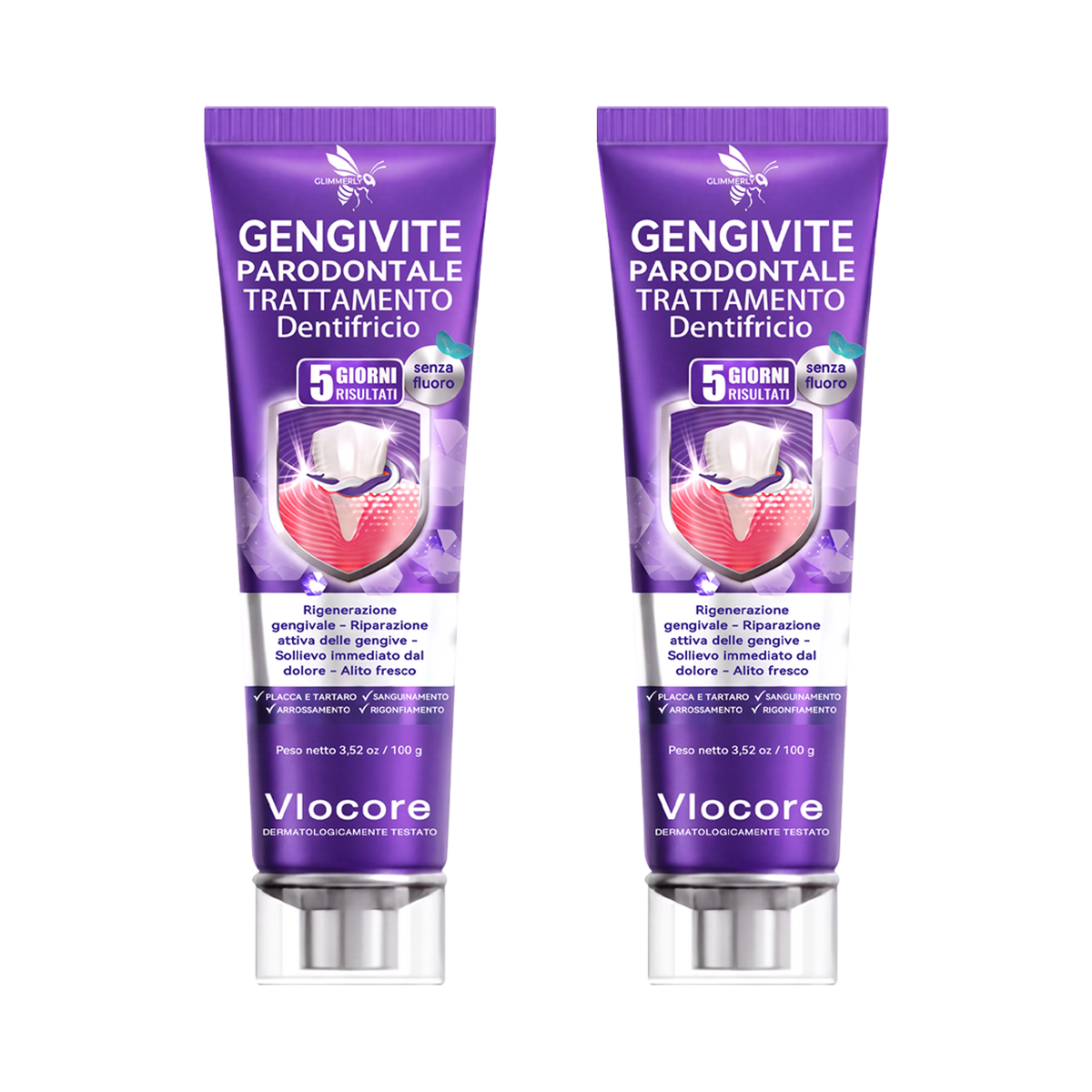 🔑💴GLIMMERLY® VioCore: dentifricio al veleno d'ape per il trattamento della gengivite e della parodontite