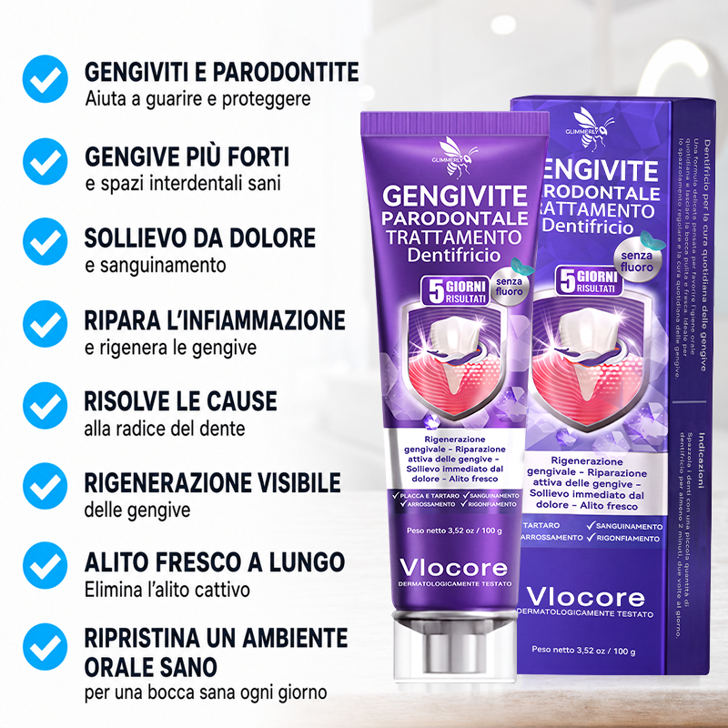 🔑💴GLIMMERLY® VioCore: dentifricio al veleno d'ape per il trattamento della gengivite e della parodontite